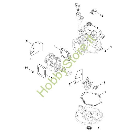 Picture of H - Serie guarnizioni XT-6 (XT149-0213)